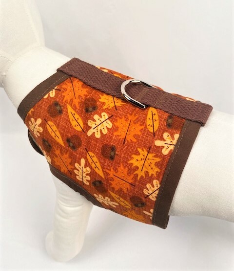 Fall Leaf And Acorn Harness Apparel Vest