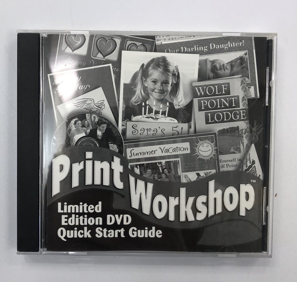 Print Workshop 2004 Limited Edition PC CD-ROM ValuSoft for Windows 98/2000/Me/XP