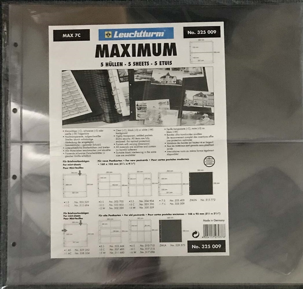 Lighthouse Maximum 2 Pocket Pages For Modern Postcards Clear Wide Stamp Block