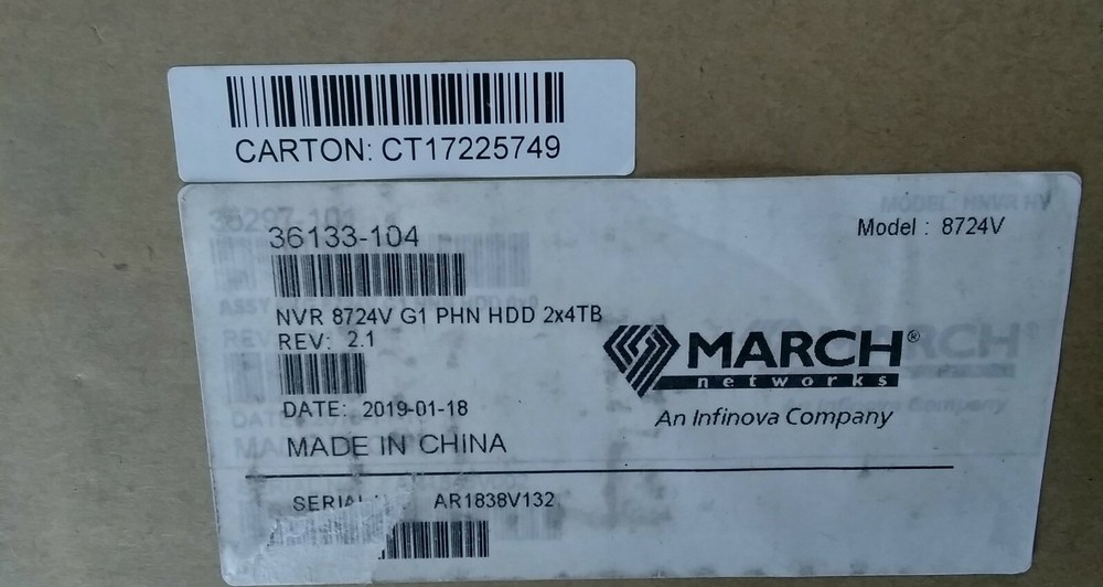 March Network 8724 V Modular Recorder