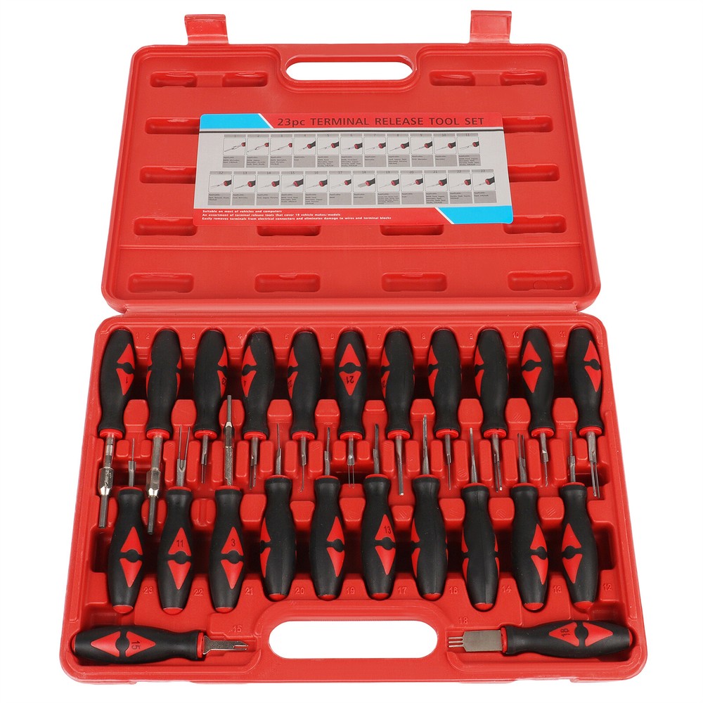 23pcs Universal Terminal Connector Release Tool Kit Extractor Removal Tool Set