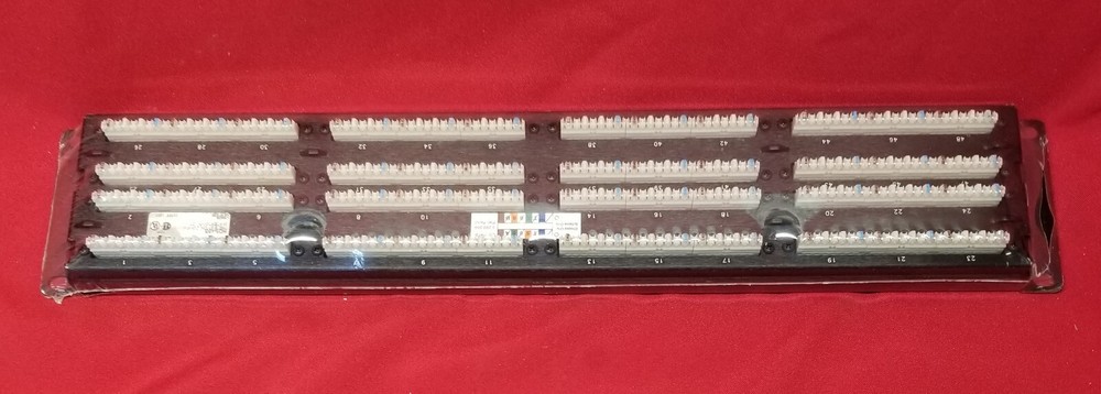 🔴(2) Siemon Category 5E 48 Port Flat Patch Panel CAT5E Heavy Duty HD5-482 💲AVE