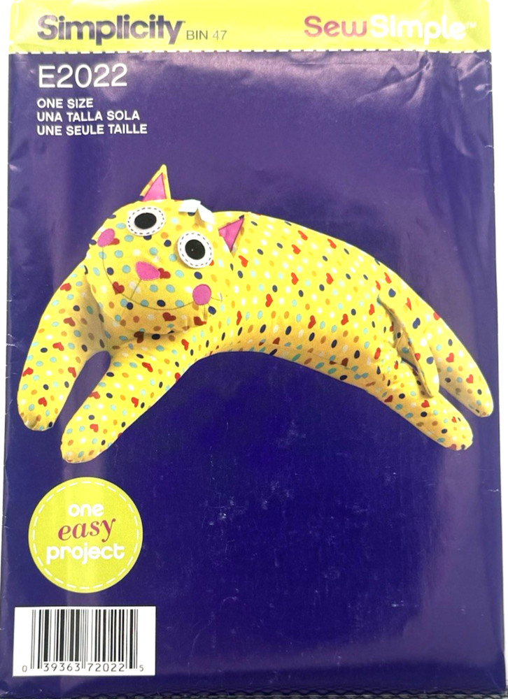 Simplicity SewSimple Pattern #E2022 - Booster Pillow (One Size) Uncut
