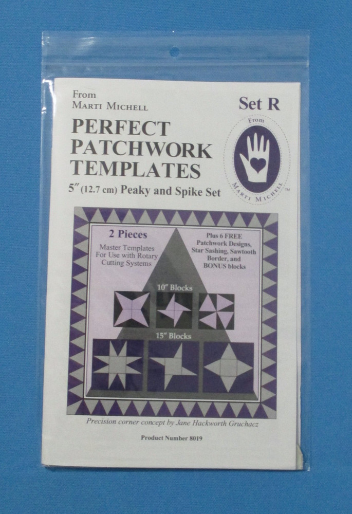 Marti Michell Perfect Patchwork Acrylic Templates Set R with 2 Templates