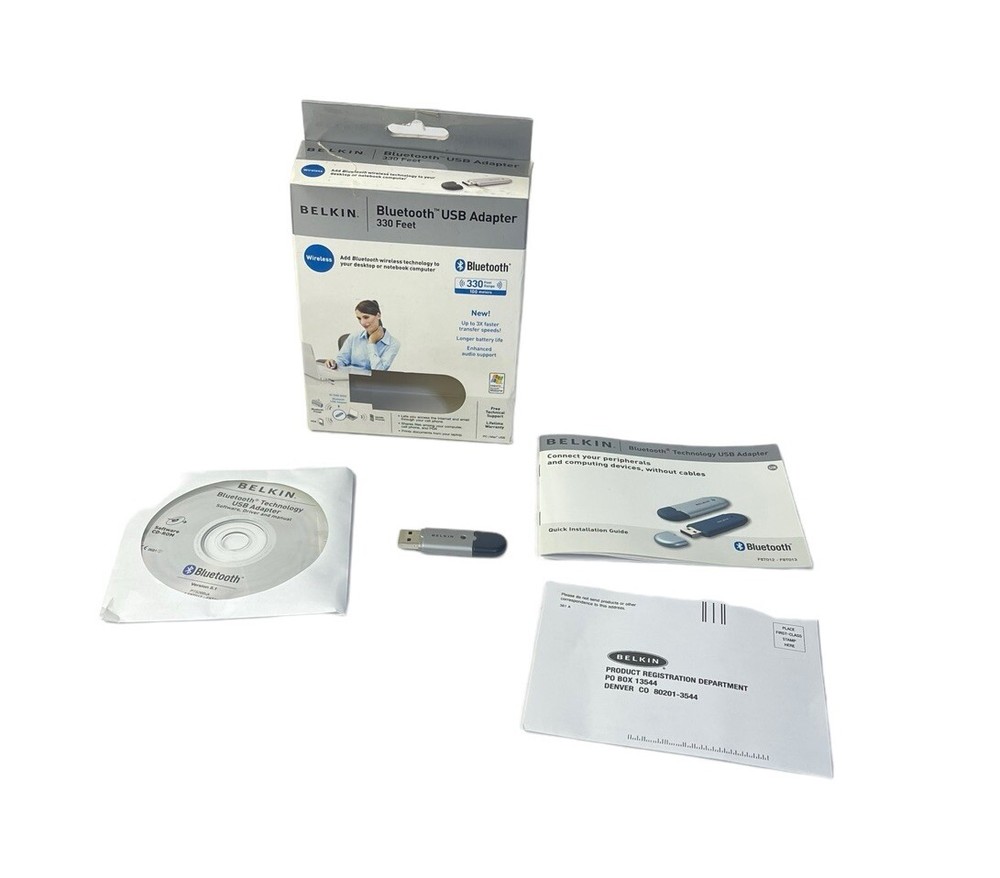 Belkin (F8T012-1) (00722868615812) Bluetooth Wireless Adapter NEW OPEN BOX