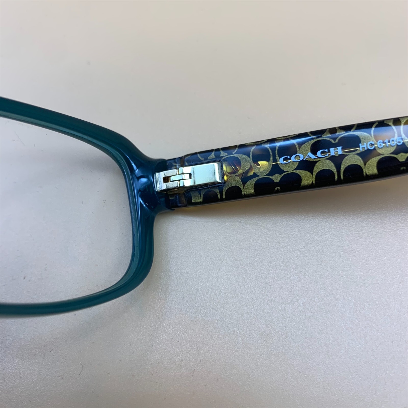 Coach HC 6105 5451 Eyeglasses Teal/Dark Tort Gold 51-15-140 !NO CASE!
