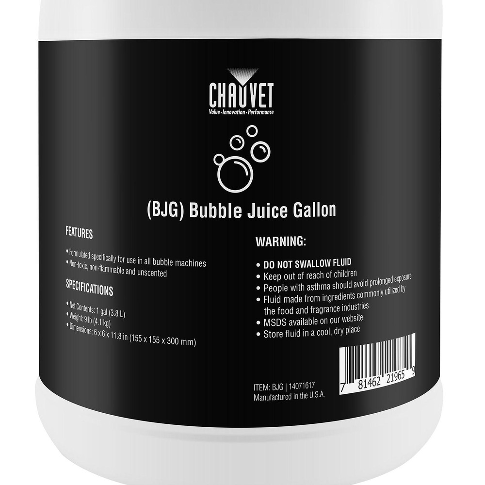 ADJ BubbleTron Bubble Machine + 4 Bubble Fluid Gallon