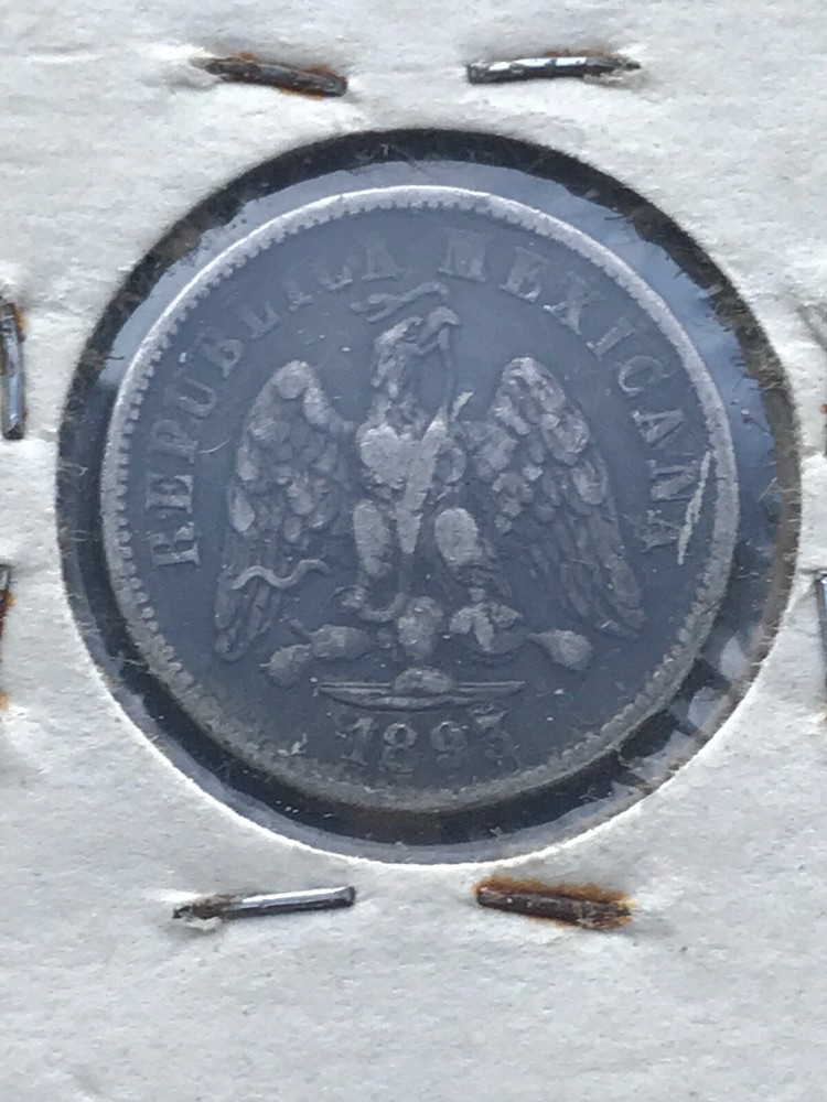 Mexico SECOND REPUBLIC 1893 DO D 10 Centavos