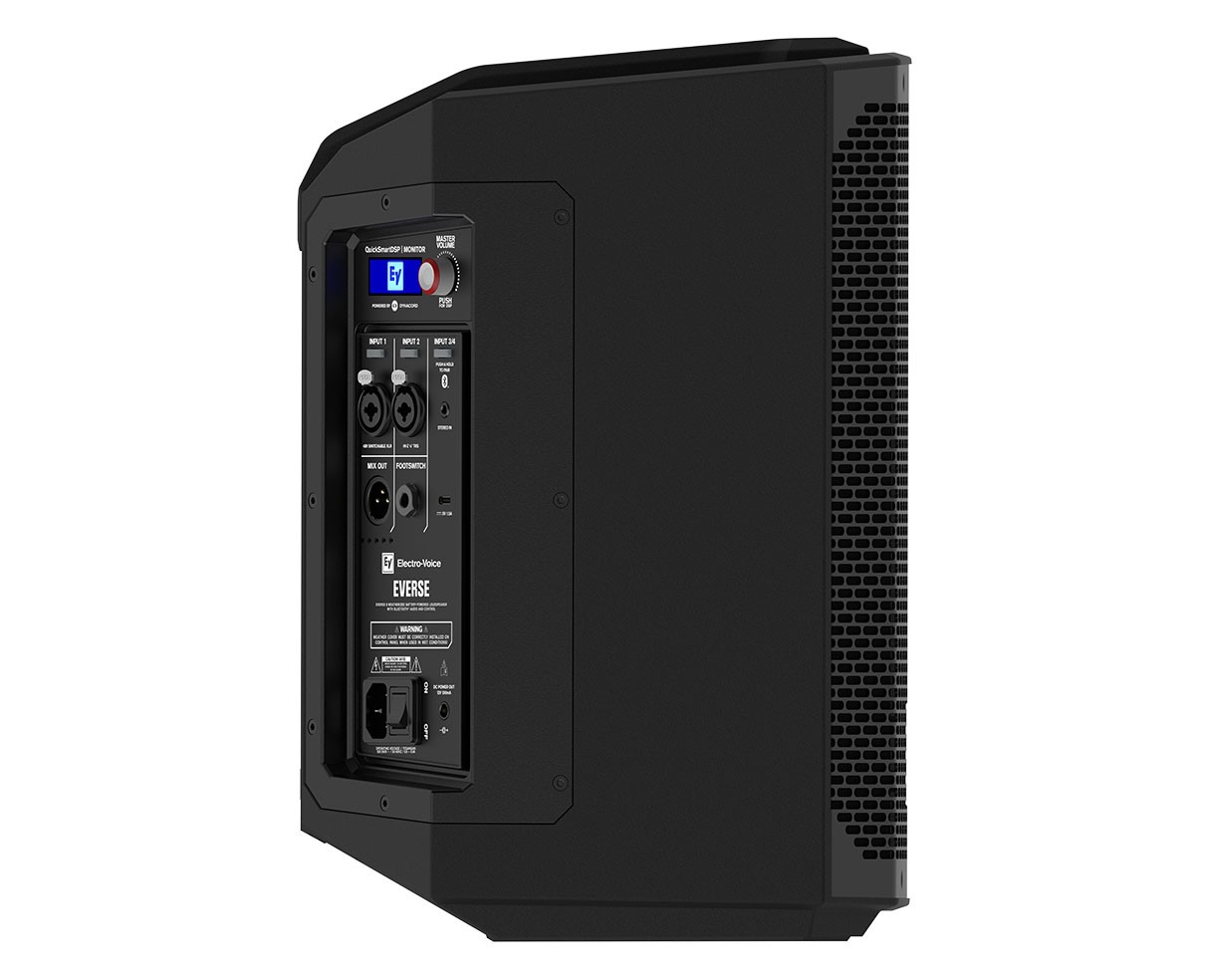 EV Electro-Voice EVERSE8 Black 8" Battery Powered Active Bluetooth Speaker