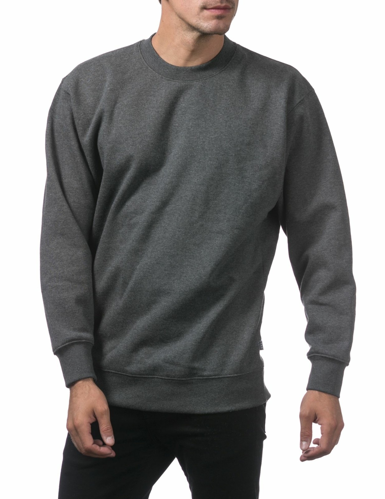 PRO CLUB MEN'S 9 oz FLEECE CREWNECK PULLOVER SWEATER (S-5XL)
