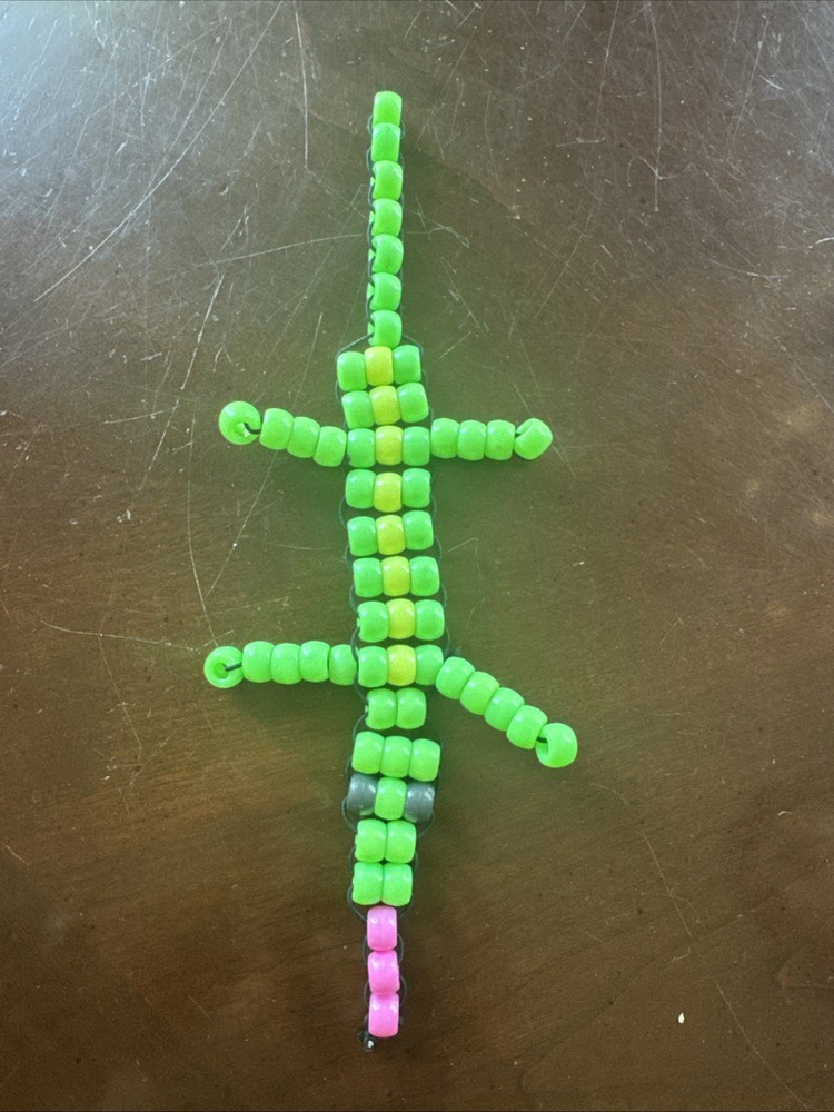 Handmade Kandi Pony Bead Lizard or Gecko
