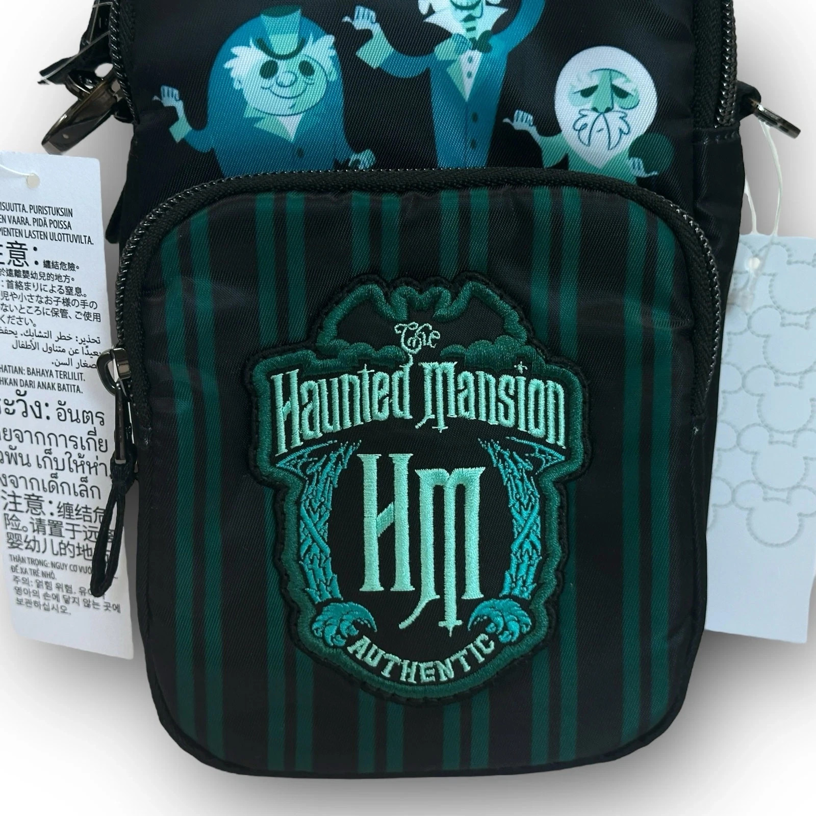 Disney Parks Haunted Mansion Hitchhiking Ghosts LUG Mini Skeeter Crossbody Bag