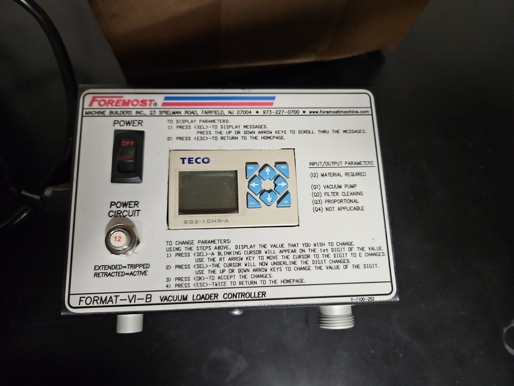 Foremost VI Vacumn Loader Controller Fast Free Shipping