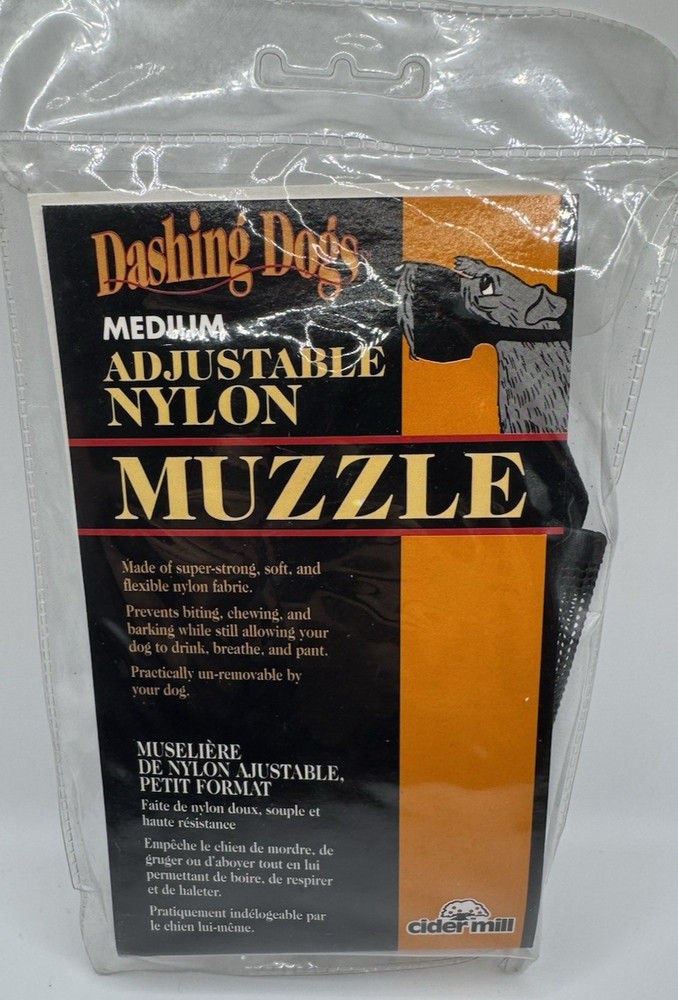 Dashing Dogs Medium Adjustable Nylon Muzzle