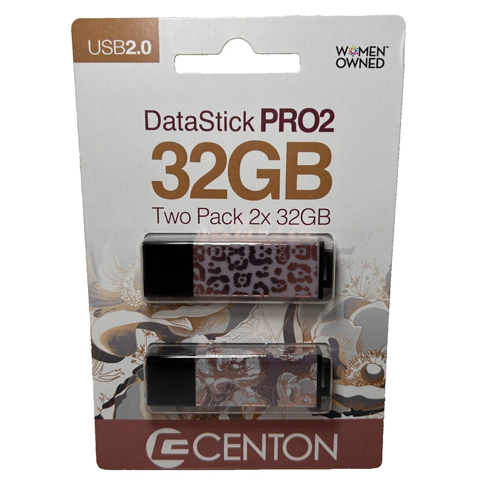 100 Pack 32GB Centon USB Datastick Pro2 Multi Color Design