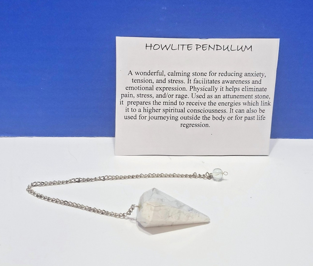Vintage Howlite Pendulum for Dowsing