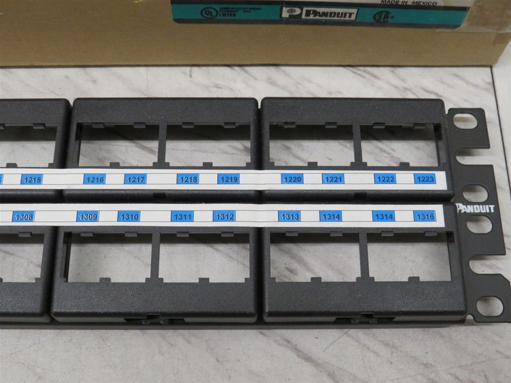 Open Box Panduit Cpp48wbly Patch Panel Cover,Mini-Com,Rack Mt,48 Port