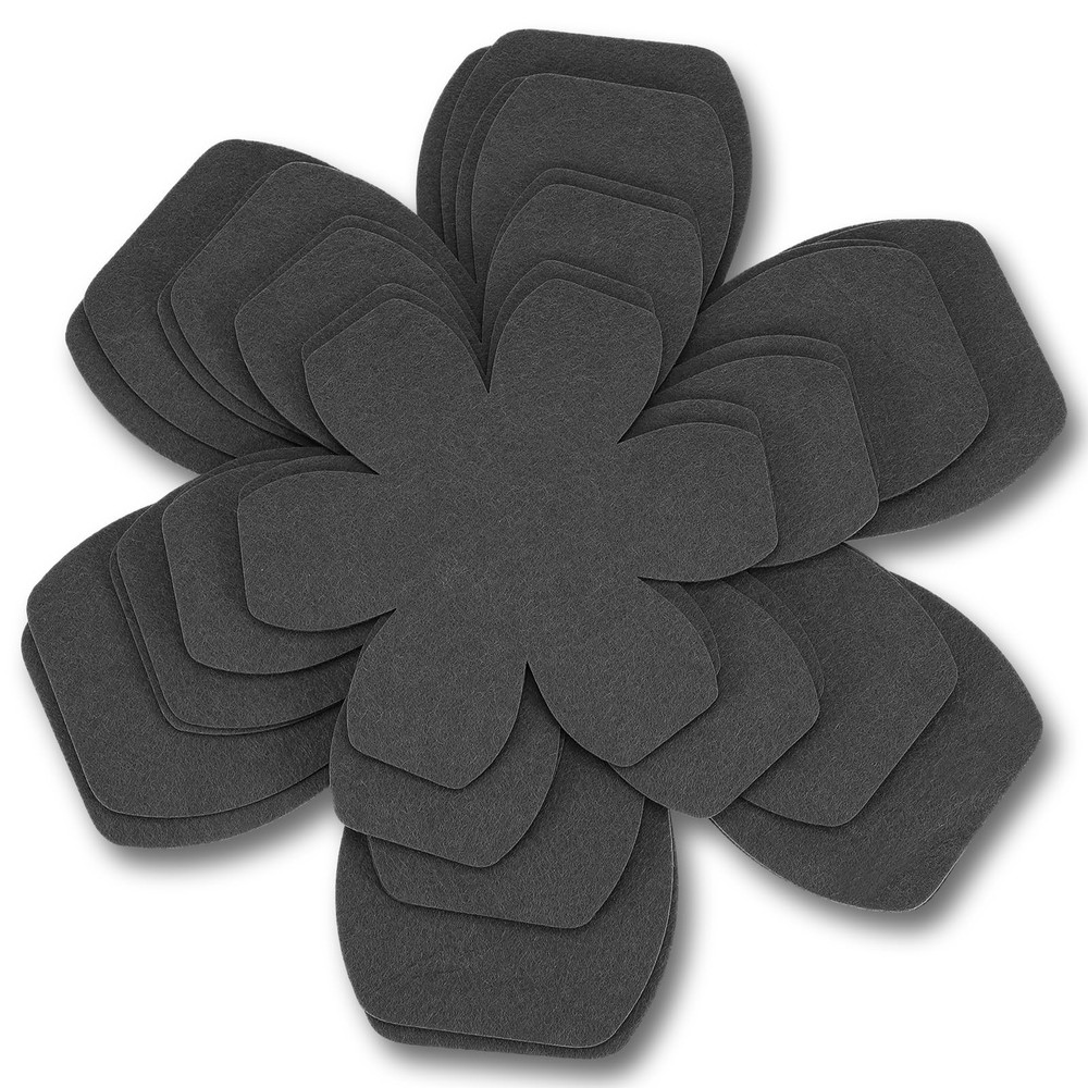 Oruola 8Pcs Pot Protectors for Stacking,Black Pan Black