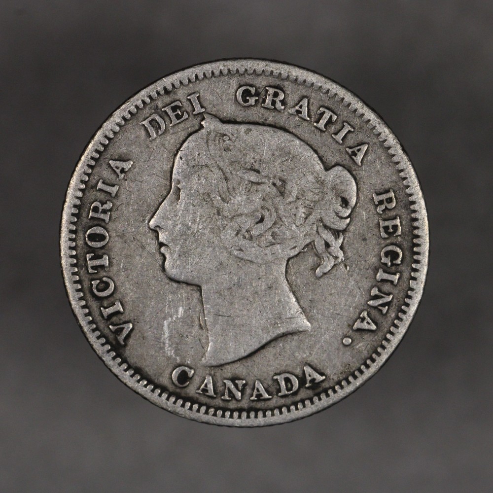 1885 Canada Silver 5 Cents