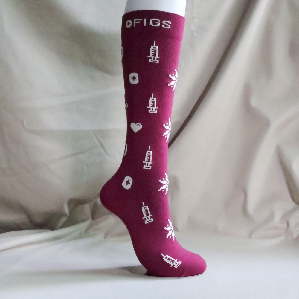 Figs Compression Socks Size M Medical Pattern New