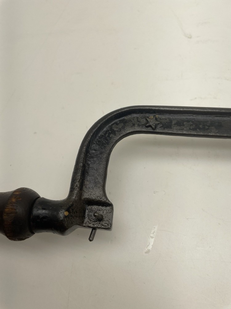 Vintage Cast Iron 8" Hacksaw Blade 3 Star Pattern