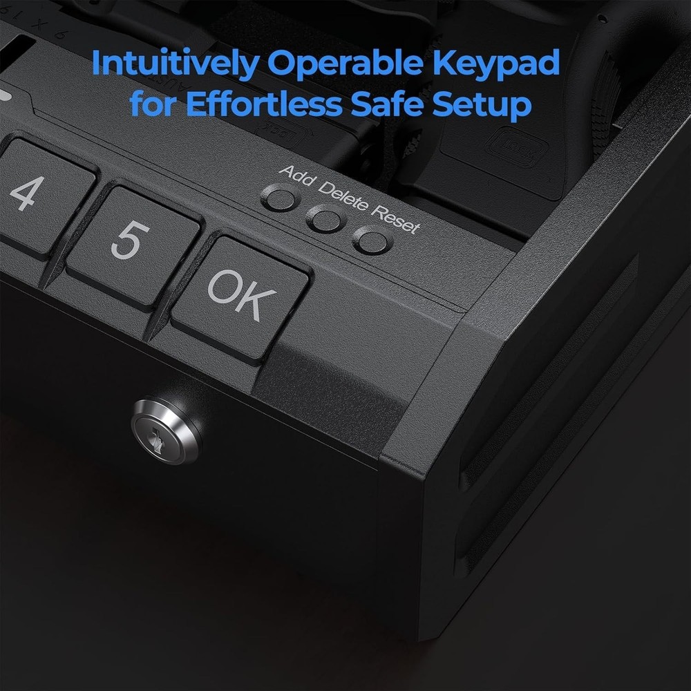 Handgun Safe with Security Cable - Versatile Protection