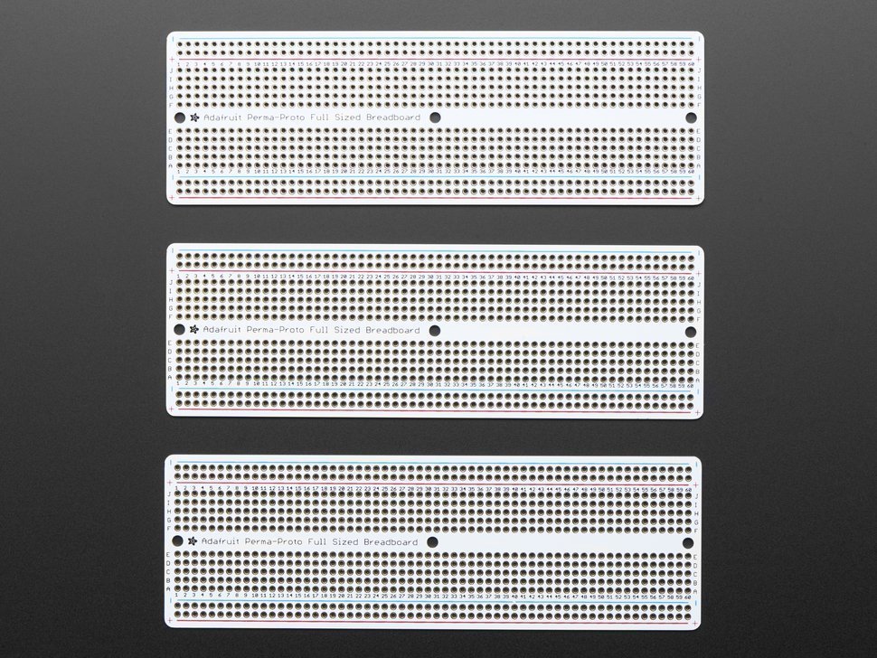 Adafruit 3 Pack Perma-Proto Full Sized Breadboard PCB Perf Board Prototype Q08