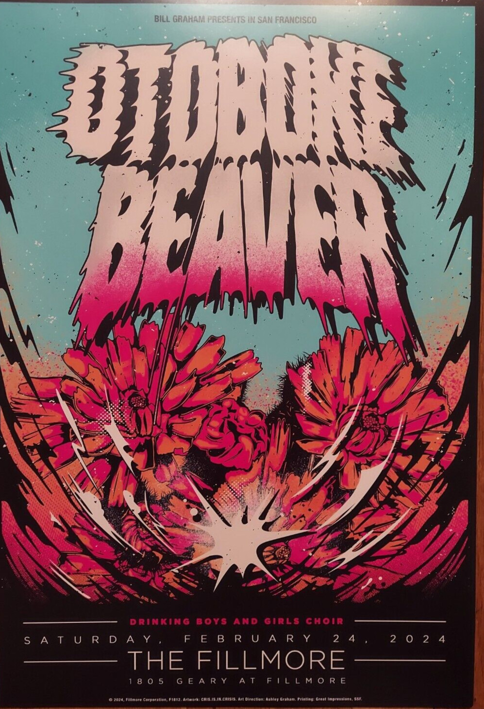 Mint Otoboke Beaver Fillmore Poster 2024