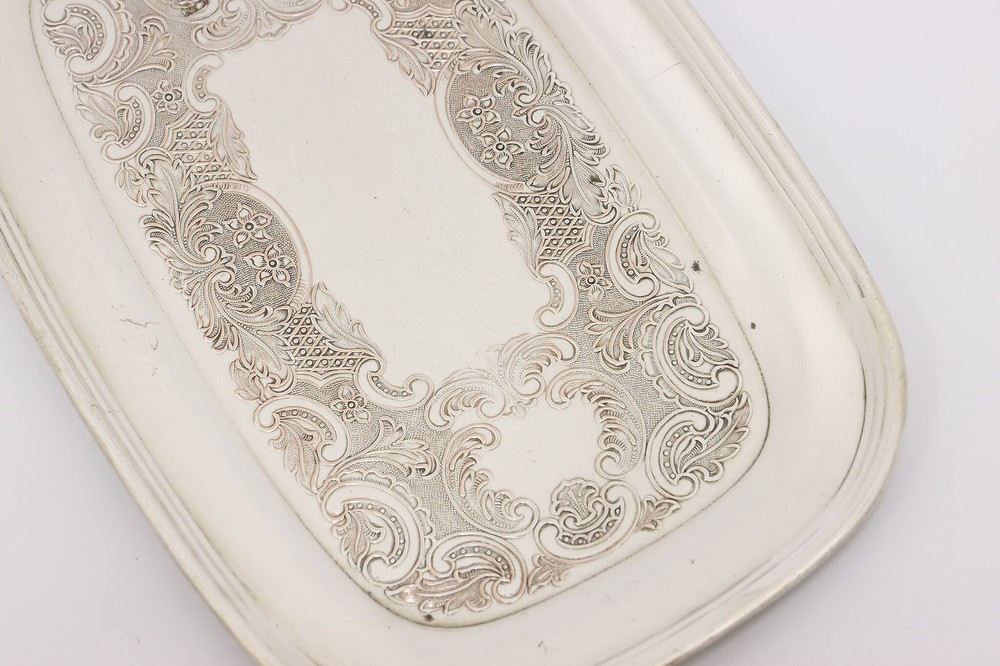 Silverplate Key or Drinks Tray or Platter, Primrose #49649