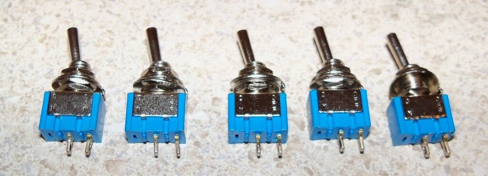 Five SPST Toggle Switches (TA #1 (JS#3-68b))