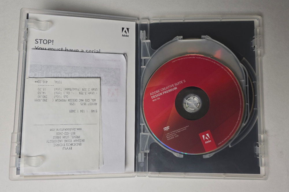 Adobe Creative Suite 5 CS5 Design Premium for Mac Studen & Teacher Licensing