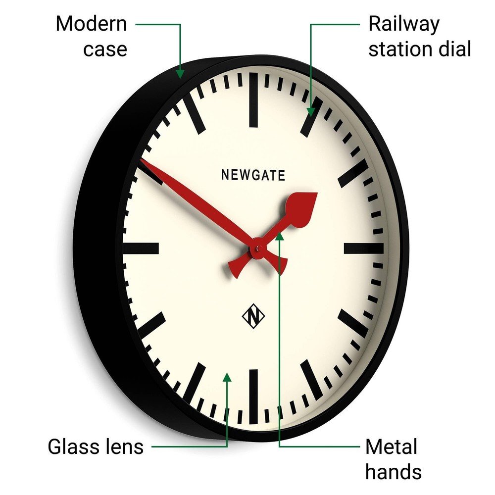 NEWGATE® Universal Wall Clock | Large Modern Vintage Station Clock | 43cm |