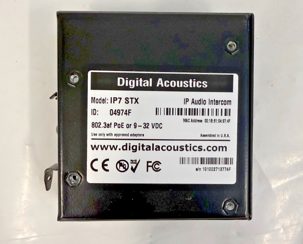 Digital Acoustics IP7-STX IP Audio Intercom & Paging Amplifier