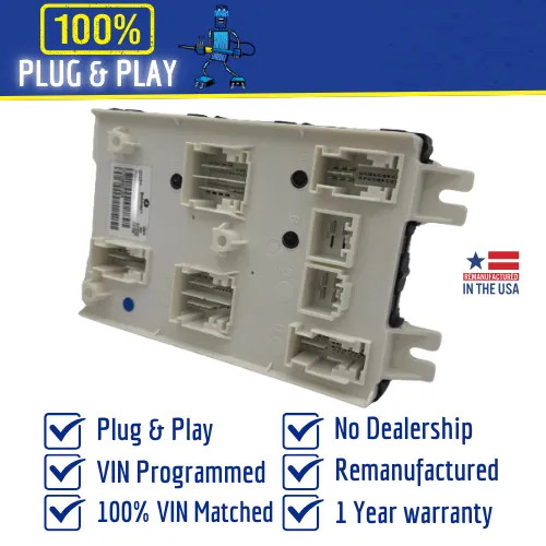 2018 Dodge Durango BCM Body Control Module Part# 68354769–Programmed Plug & Play