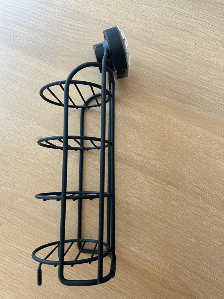 Kitsch Self-Draining Shower Caddy, Black, NWT