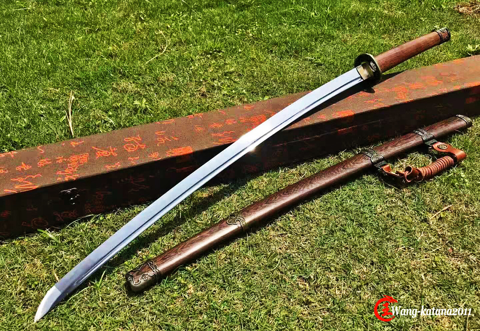 Japanese 98 Type Military Saber Katana 1095 Steel Rosewood Sharp Samurai Sword