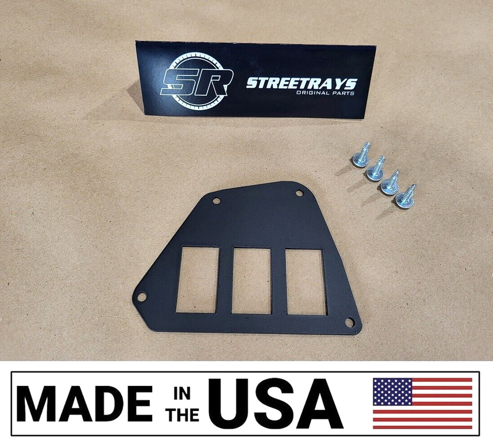[SR] Honda Talon 1000 Driver Side Dash Plate Panel 3 Wired Rocker Switch Spot