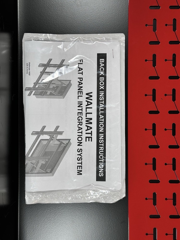 RP Visuals 32MAXB Wall Mate In-Wall Flush Panel Back Box Black - (DAMAGED AS-IS)