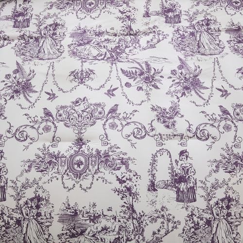 King Size Comforter Set 7 Pieces, Botanical Floral Bed King (90"x 104") Purple