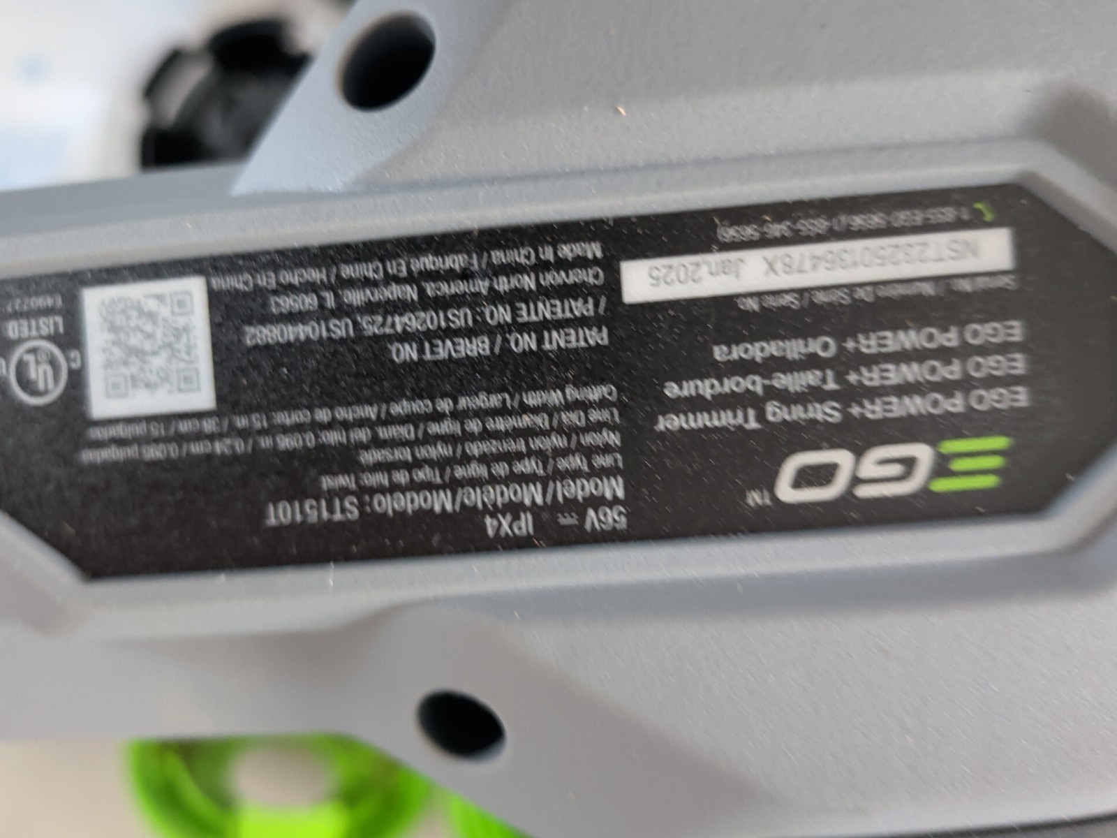 Ego ST1510T 56V Battery String Trimmer TOOL ONLY