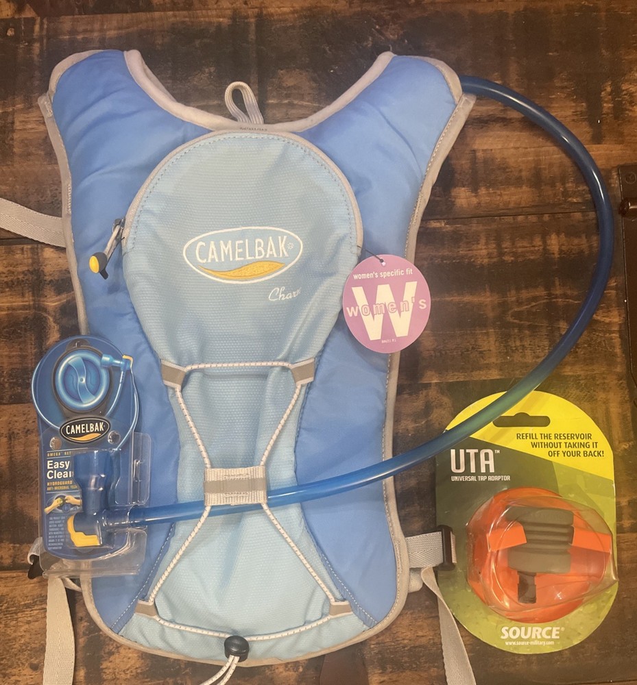 Blue Camelbak Charm With Easy Clean Hydroguard Bladder Backpack 1.5L 50oz.
