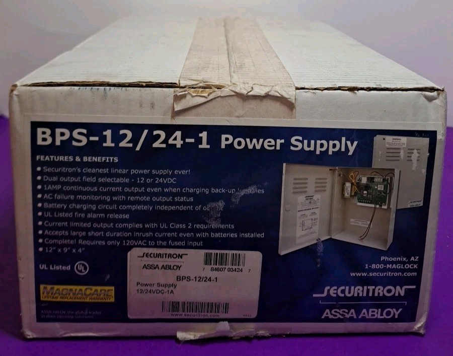 Securitron BPS-12/24-1  Power Supply ASSA ABLOY