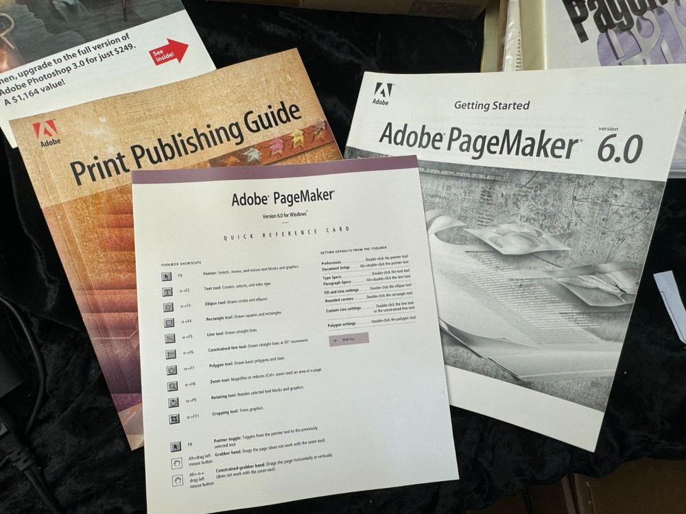 Adobe Pagemaker 6.0 Upgrade Software Bundle 3.5 & CD Media Type on Call
