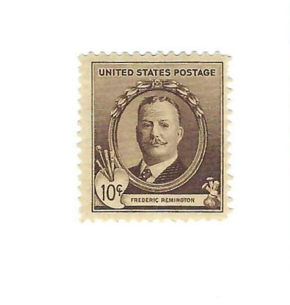 STAMP US SCOTT 888 "Frederic Remington" 10 CENT 1940 MNH