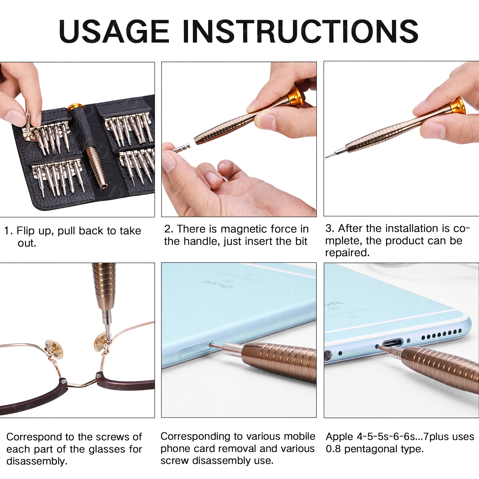 25 in 1 Repair Tools Screwdriver Kit for Macbook Air Macbook Pro Smart Phones