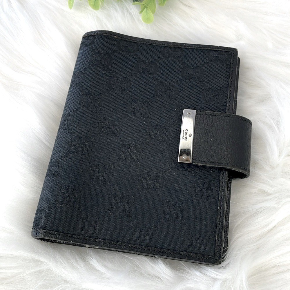 Gucci Black Monogram Agenda