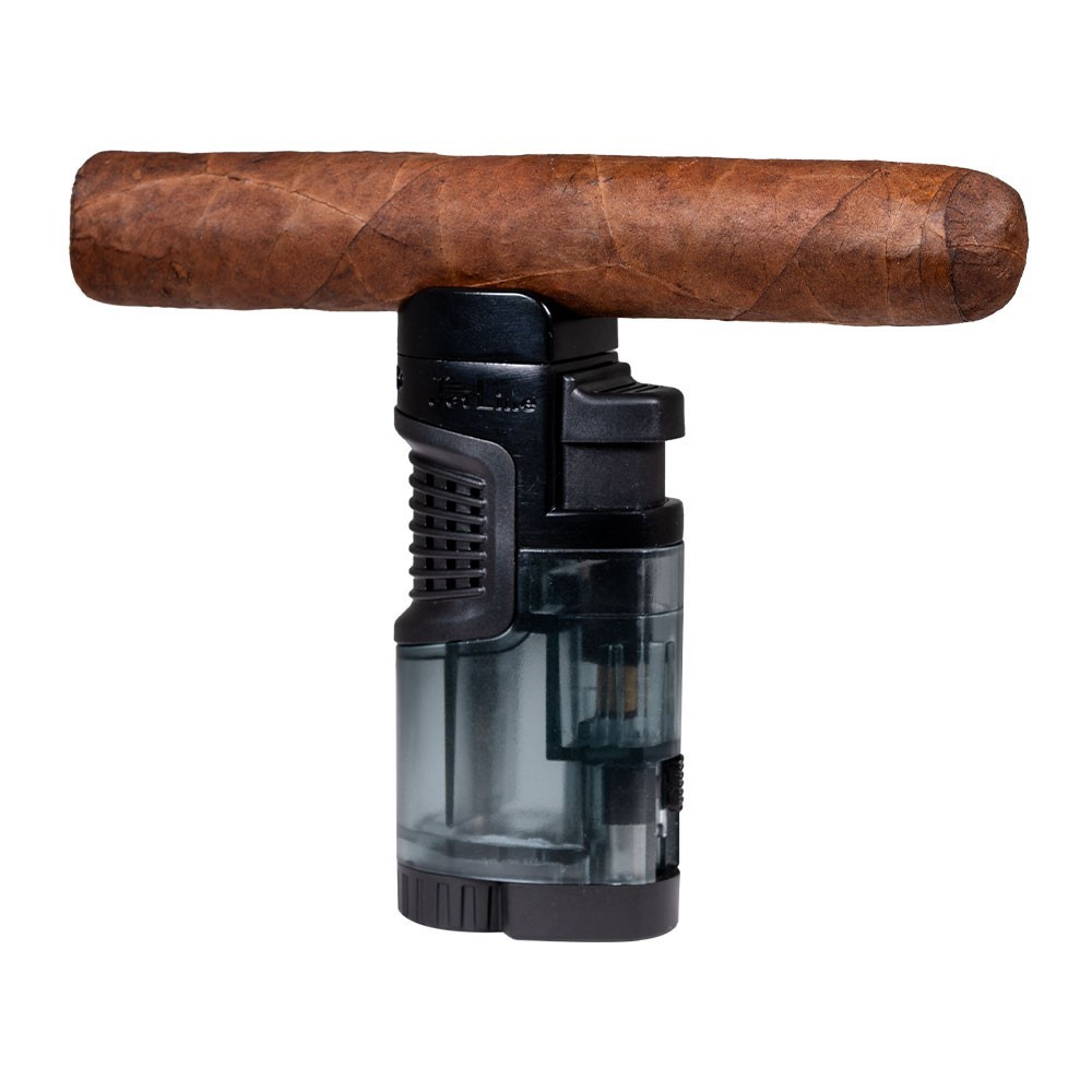 Jetline Fatboy Triple Flame (Black) Cigar Lighter