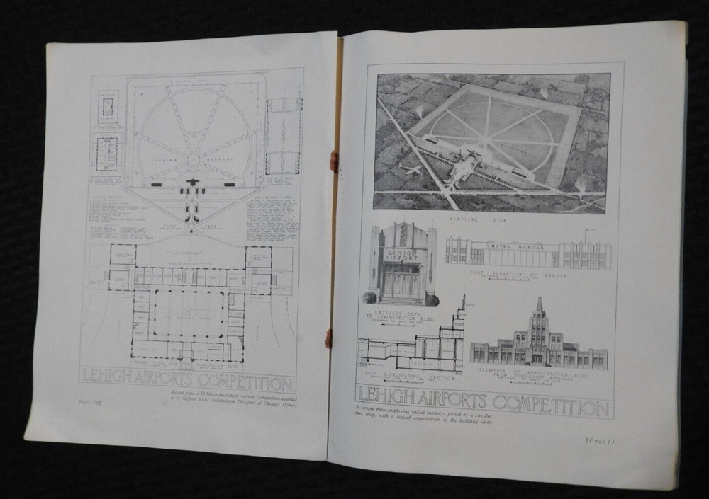 1930 Lehigh Cement Airport Construction Competition Frank Lloyd Wright Engineer