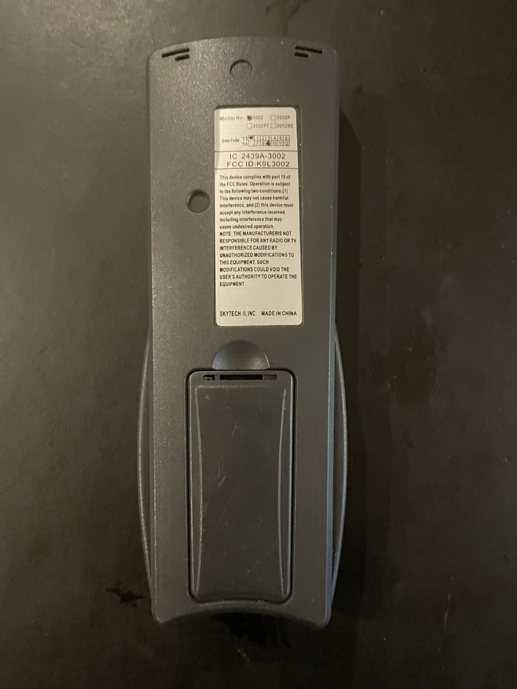 Skytech 3002 Transmitter Remote Control for Gas Fireplace