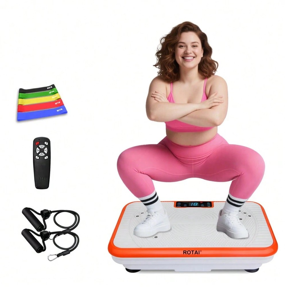 ROTAI VIBRATION PLATE EXERCISE MACHINE - ORANGE